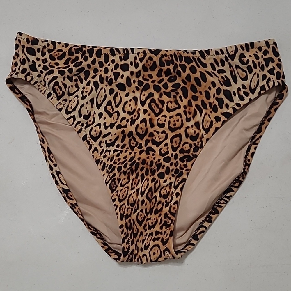 Victoria's Secret Animal Print Bikini Bottoms size Large - Picture 1 of 5